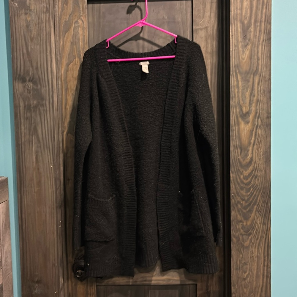 Charlotte Russe Black Cardigan Sweater
